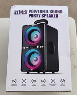 YIER soundbeat05 Party Speaker w/ Lights & Bluetooth – New in Box (200W Peak)