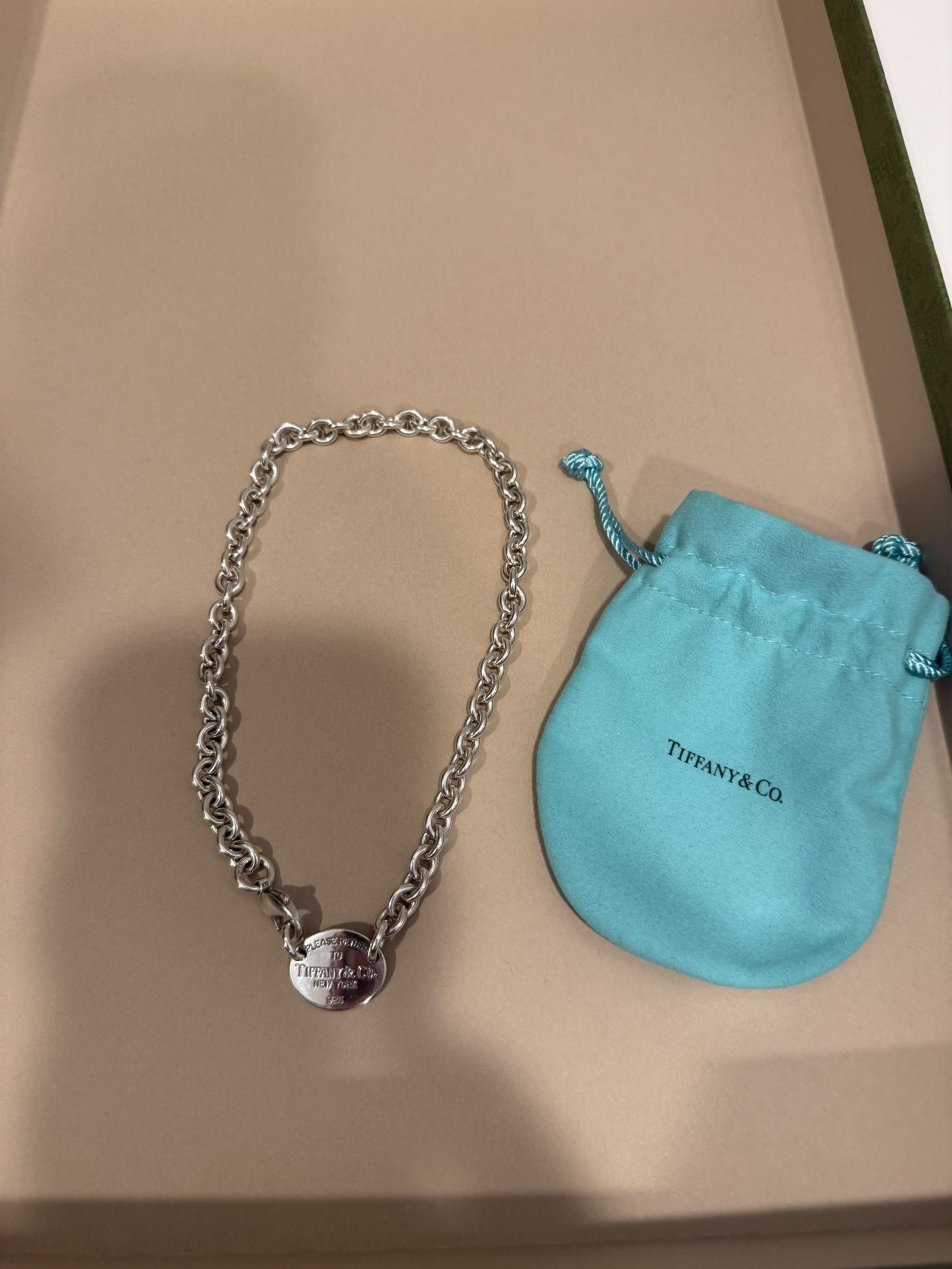Tiffany & Co. Sterling Silver 15.75” “Return to Tiffany” Choker