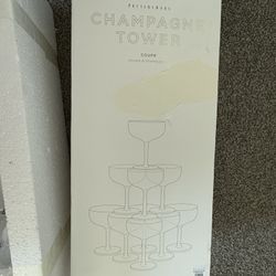 Pottery Barn Champagne Tower - Set Of 10
