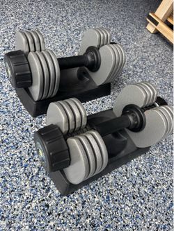 Versa-Bell Adjustable Dumbbells 2.5-50 lb Pair w/ Stands | Home Gym Free Weights