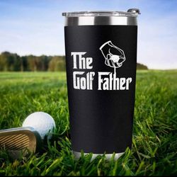 Father's Day Golf Tumbler for Dad - Personalized Gift for Men, Golfer Mug