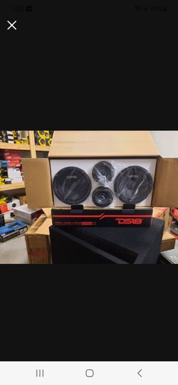 New!! DS18 (2) 6 1/2 Mid Range Speakers & (2) Bullet Tweeters