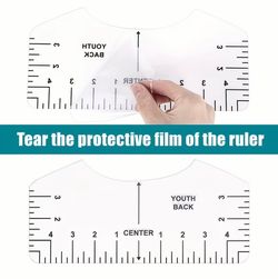 8 pieces t-shirt ruler $