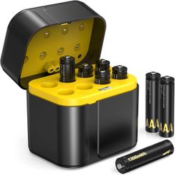 Rechargeable AAA Batteries with Charger, 8 Pack 1.5V 1300Mwh Higher Power