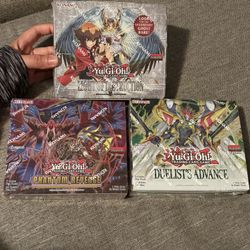 3 Sealed Yugioh Booster Boxes