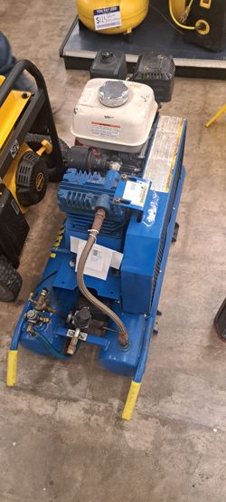 Gas-Powered Air Compressor Blue