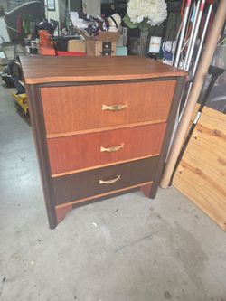 Restored MCM 3 Drawer Dressers