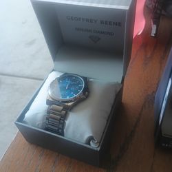 Geoffrey Beene Genuine Diamond Watch 