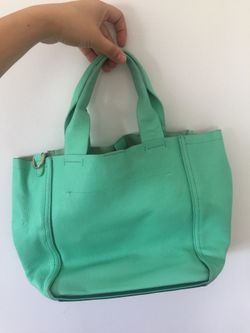 Mint Leather Tote from Gap