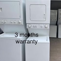 stackables washer & dryer  3 months warranty  delivery instalation available.
