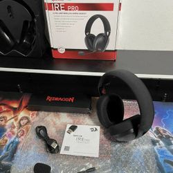 New Redragon H848 BT Wireless Gaming Headset - Lightweight - 7.1 Surround Sound - 40MM Drivers - Detachable Microphone - Multi Platforms for PC, PS5/4