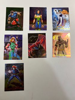 1993 Marvel Masterpieces Dyna-Etch Foil Cards Lot 7 of 8