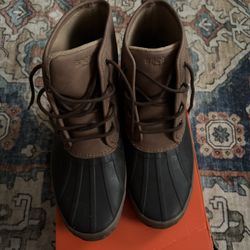 Sperry Men's Brown Leather Duck Boots