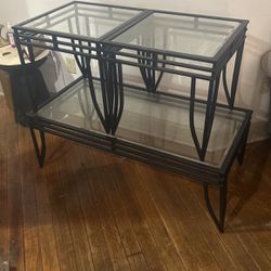 Long Table And Two End Table For Sale 