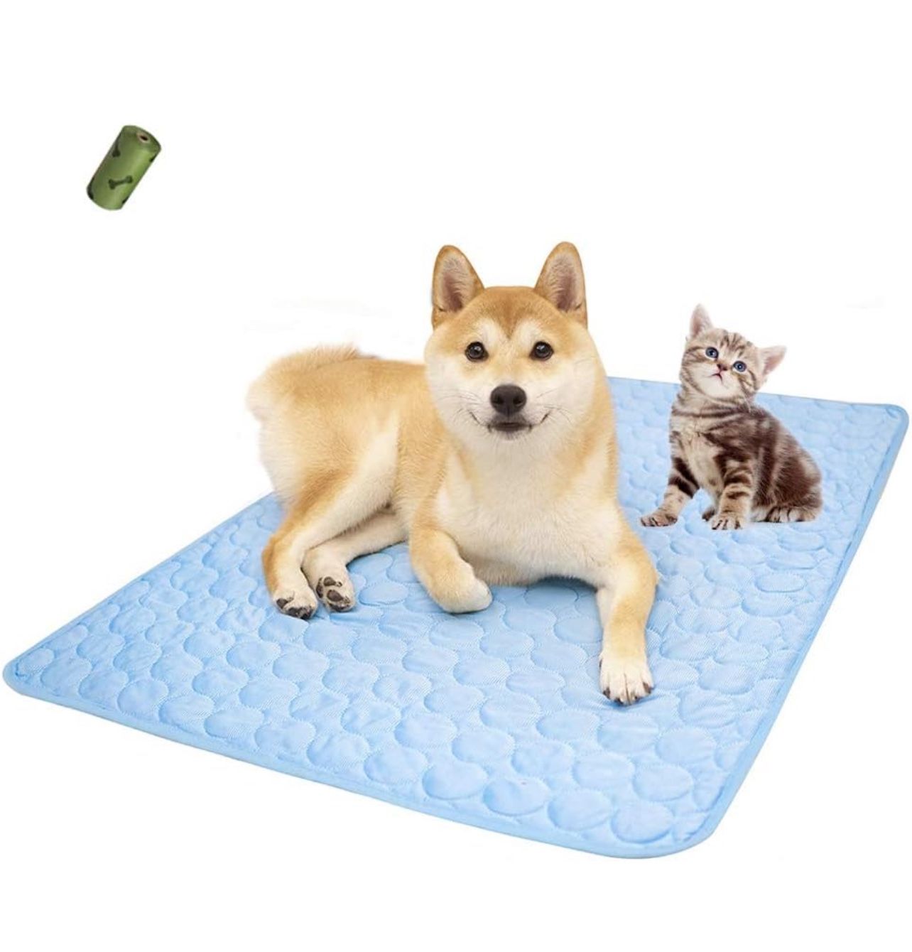 MICROCOSMOS Summer Cooling Mat & Sleeping Pad- Water Absorption Top, XL, Waterproof Bottom, Materials Safe, Easy Carry, EZ Clean.