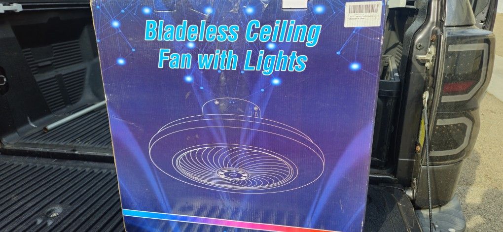 New Bladeless Ceiling Fan With Color Changing Lights And Remote