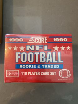 1990 Score NFL Football Rookie & Traded 110 Player Card Set Sealed
