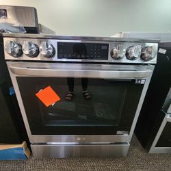 LG 6.3CF ELECTRIC RANGE 1199! 0 DOWN 0% FINANCING! 1YR WARRANTY! 48HR DELIVERY!