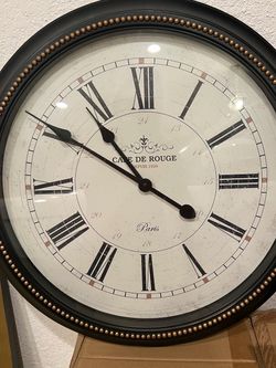 Cafe de Rouge Paris Vintage Wall Clock