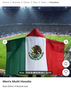 Mexico flag hoodie