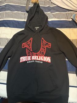 True Religion Brand Jeans Black Pullover Hoodie
