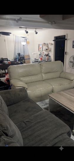Electric Reclining leather couch — must sell ASAP