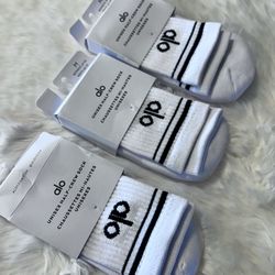 White Alo Socks