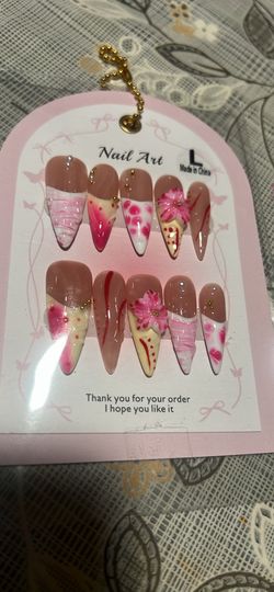 Press on nails size L