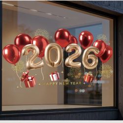 Window Stickers For New Year 2026