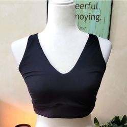 Black Women's Intimate Sleepwear Sports Bra Top