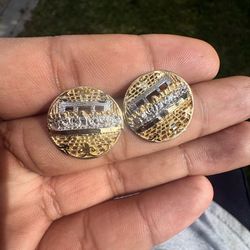 Lastsupper circle earrings
