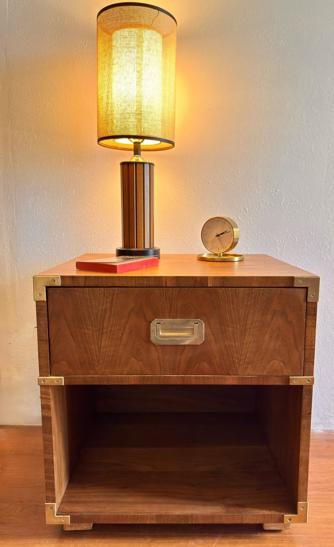 🪑 Vintage Henredon Campaign Nightstand – Restored
