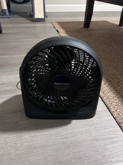 $5. amazon basics fan original price $11 black