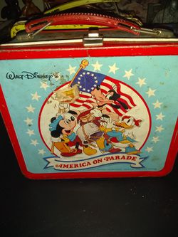 Vintage Walt Disney America on Parade Lunchbox No Thermos