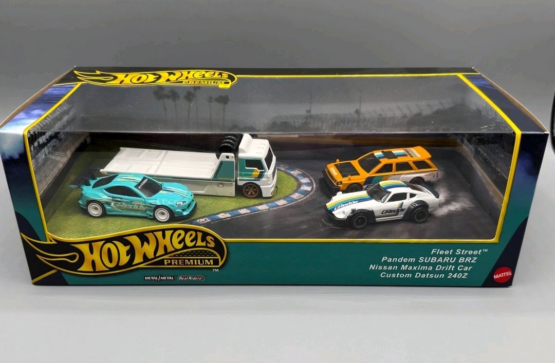 HOT WHEELS Premium FLEET STREET jdm Greddy drift TRANSPORT