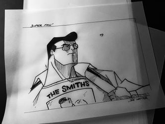 “Super Fan” super man art