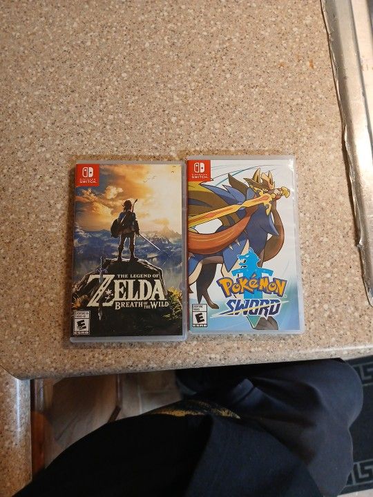 Switched games for sale first of the wild and pokemon sword