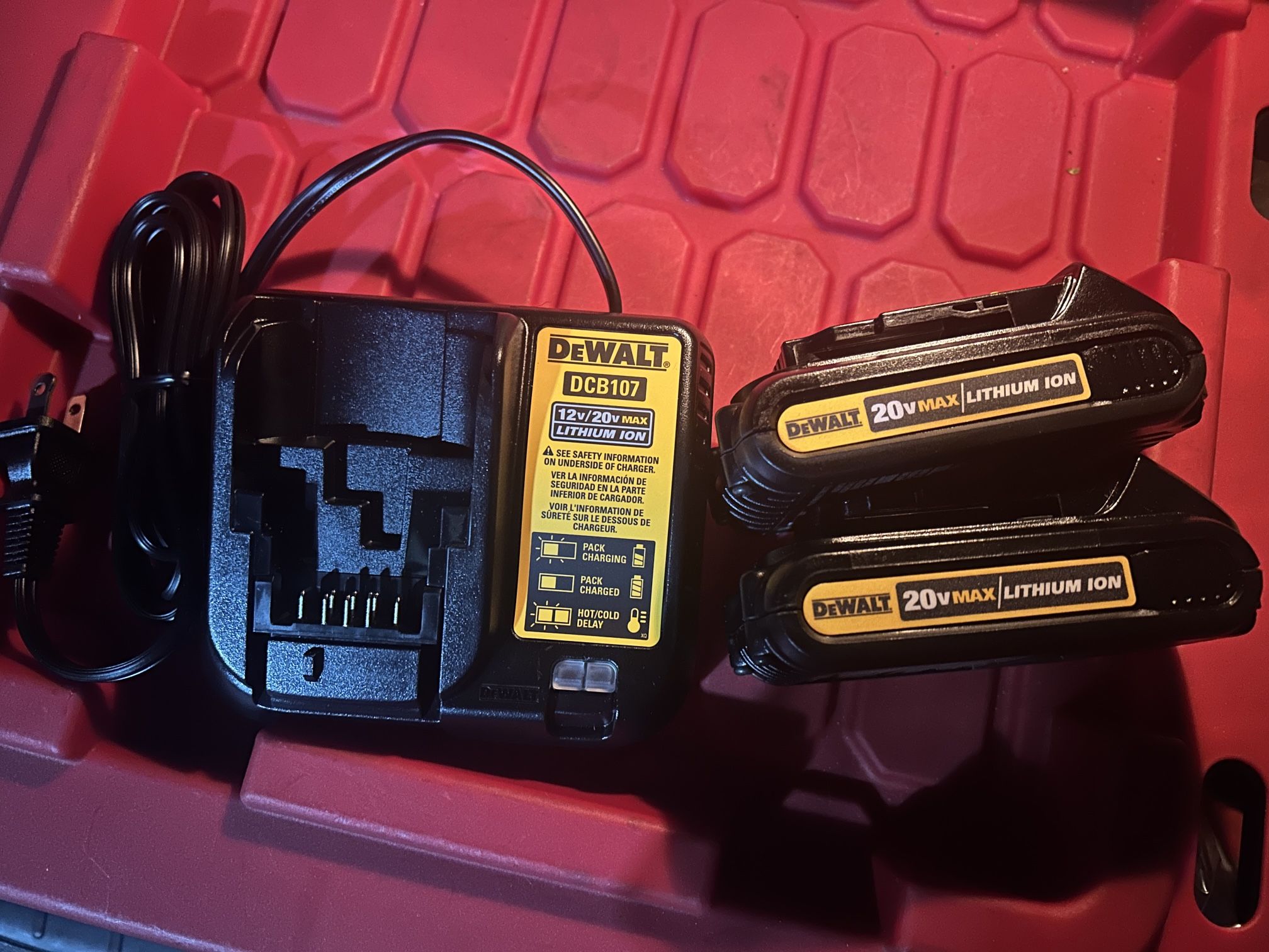 Dewalt 2 Batteries And Charger FIRM PRICE