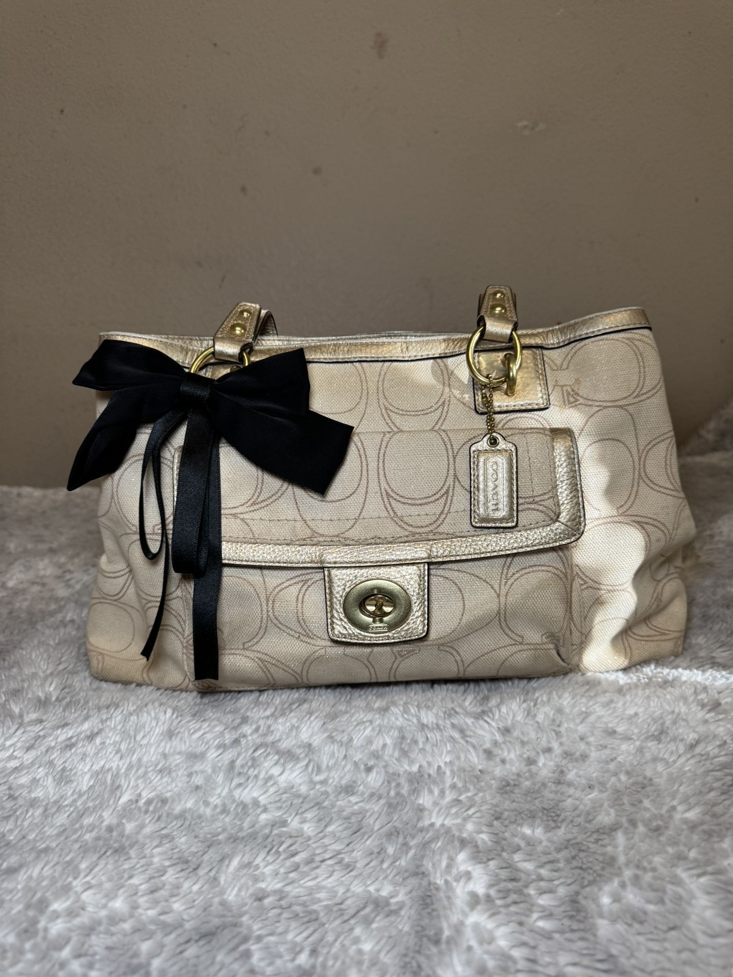 Coach Gold Shoulder Bag