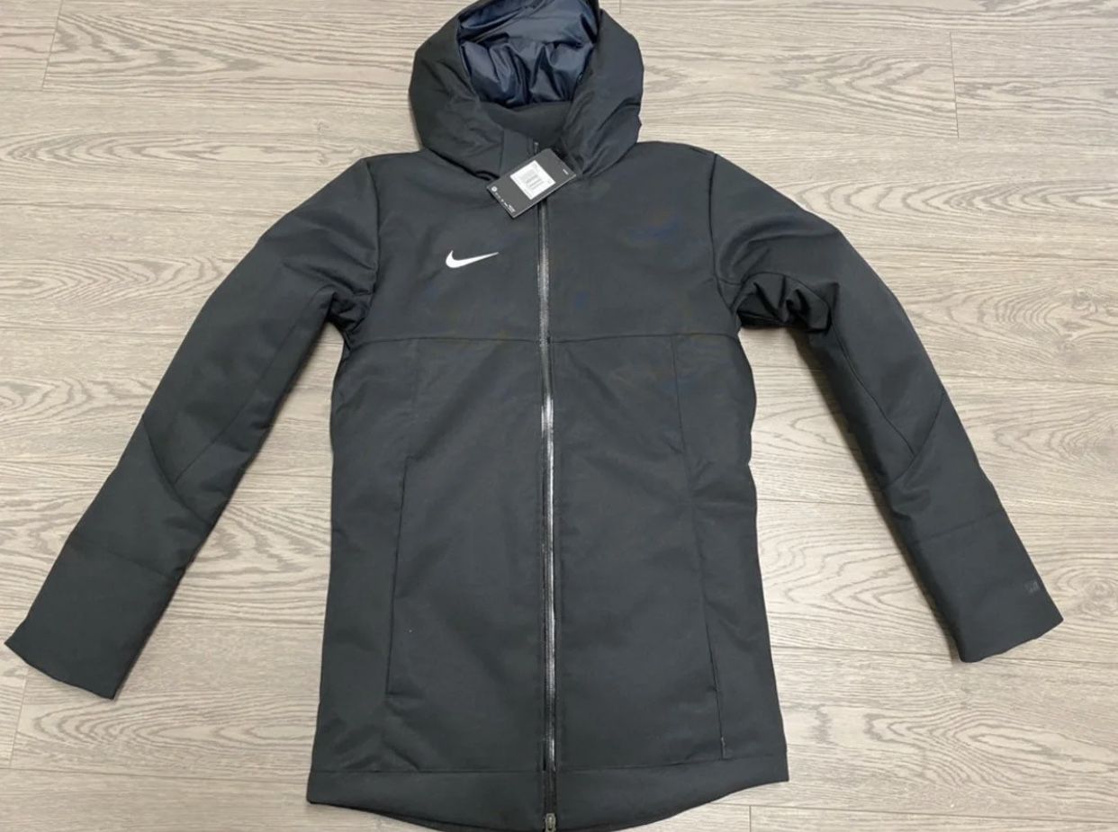 Nike Down Fill Parka Jacket Men's Size XXS Black Zip Up Hooded  915036-010 $240