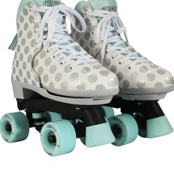 Circle Society Classic Adjustable Children's Roller Skates, 12-3 US Girls, Craze Sugar Drops