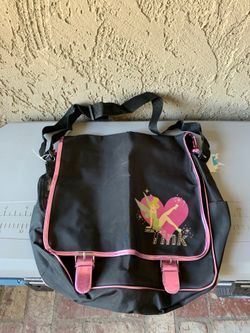 Tinker bell Pink and Black bag Disney