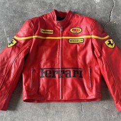 Ferrari genuine Leather Jackets For Men/Women