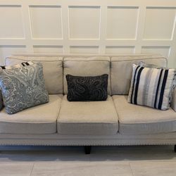 Couch And Loveseat (With Pillows)