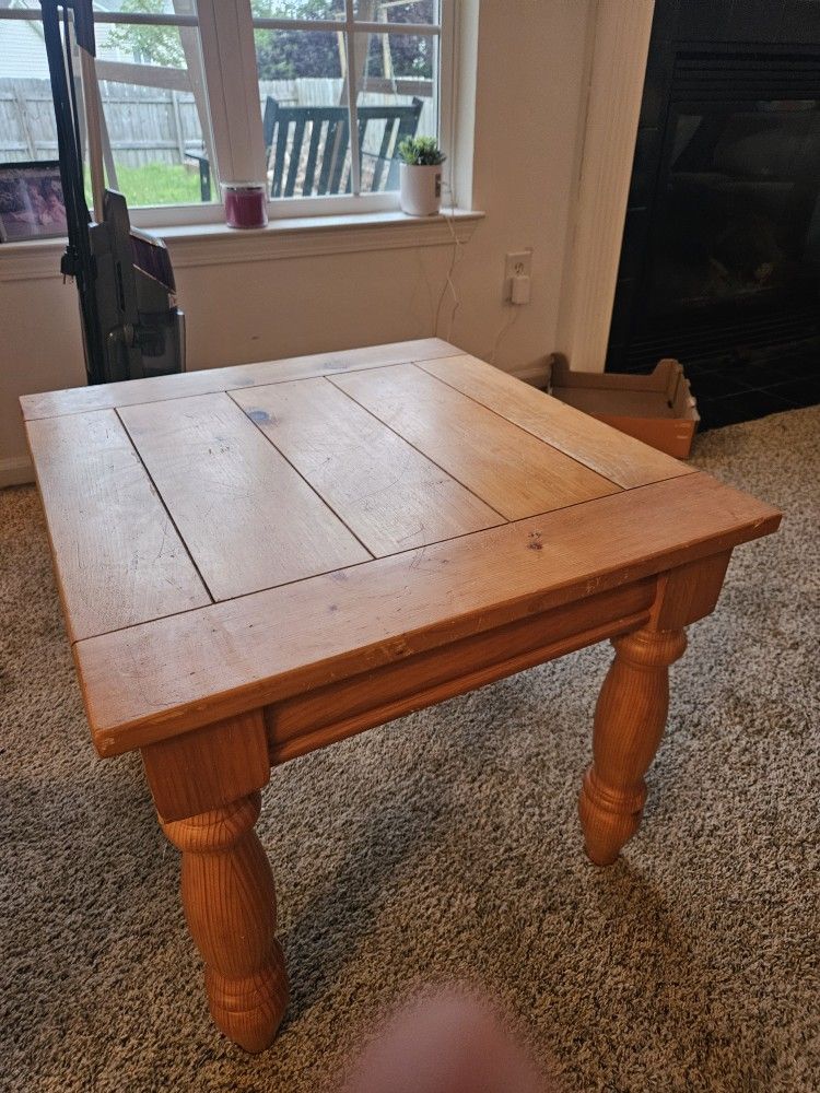 Solid Wood End Table