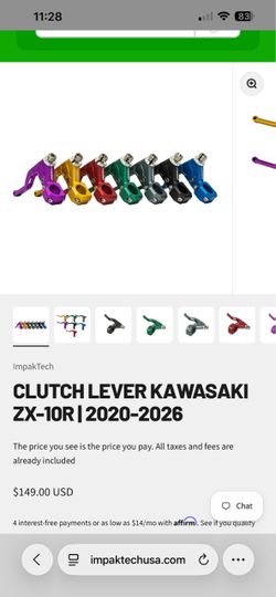 4” Red Impatech Clutch Lever