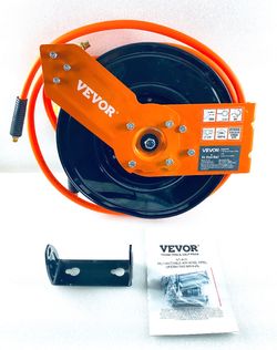 New Other VEVOR Retractable Air Hose Reel 3/8” x 50’ Hybrid Air Hose Max 300PSI