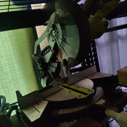 Ryobi Cordless 7-1/4" Compound Miter Saw With Four Amp Hour Battery