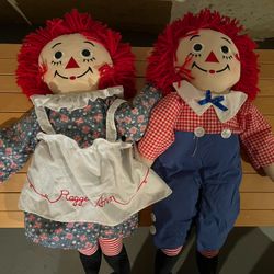 Raggedy Ann And Andy Dolls (Excellent Condition) 