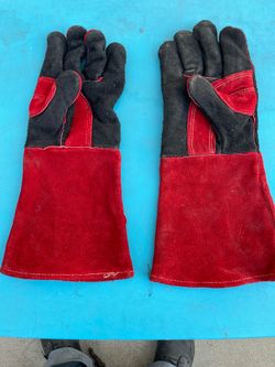 Leather welding gloves